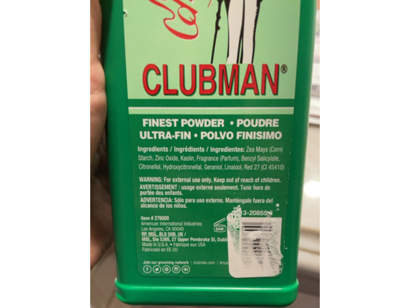Pinaud Clubman Finest Powder, Classic White, 9 oz/255 g, Pack Of 3