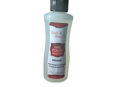 Bath & Beauty Nail Polish Remover, Vitamin E & Panthenol, 6 fl oz/177 mL