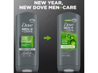Dove Men+Care Refreshing Body + Face Wash, Extra Fresh, 18 fl oz/532 mL - thumbnail 2