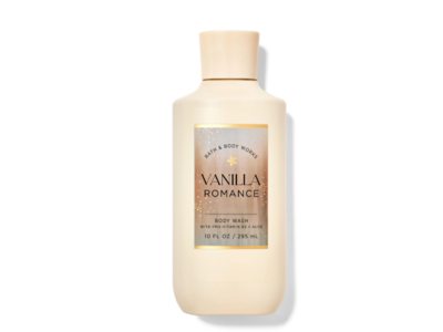 Bath & Body Works Vanilla Romance Body Wash, Pro-Vitamin B5 + Aloe, 10 fl oz/295 mL