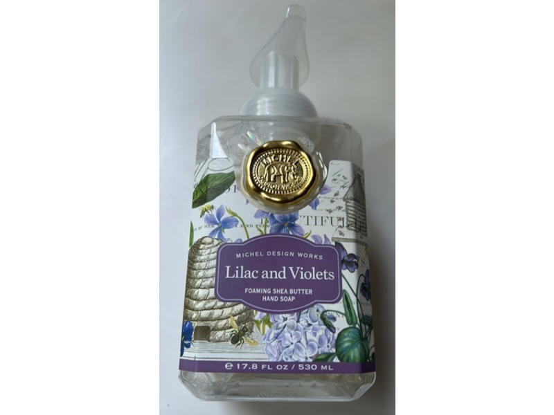 Michel Design Works Foaming Shea Butter Hand Soap, Lilac & Violets, 17.8 fl oz/530 mL