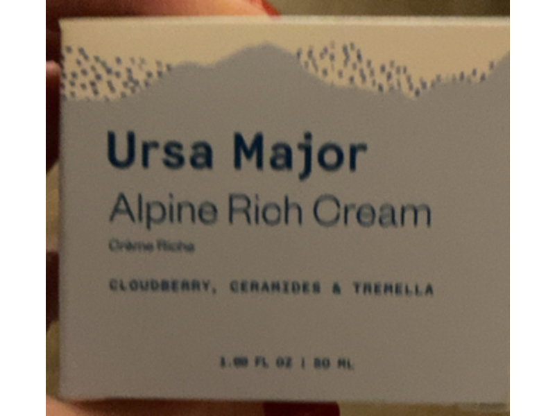 Ursa Major Alpine Rich Cream, 1.69 fl oz/50 mL