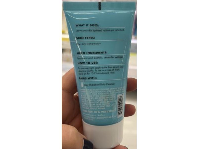 e.l.f. Skin Holy Hydration Sleeping Mask, 7 fl oz/80 mL