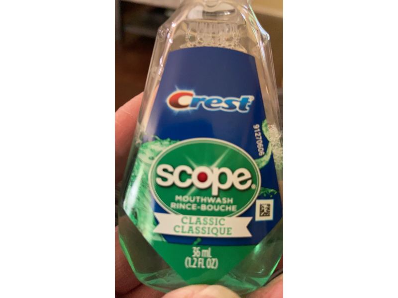 Crest Scope Mouthwash, 1.2 fl oz/36 mL, Pack Of 25