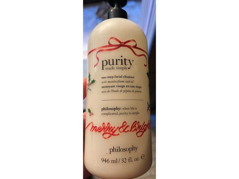 Philosophy Purity Made Simple One-Step Facial Cleanser, Merry & Bright, 32 fl oz/946 mL