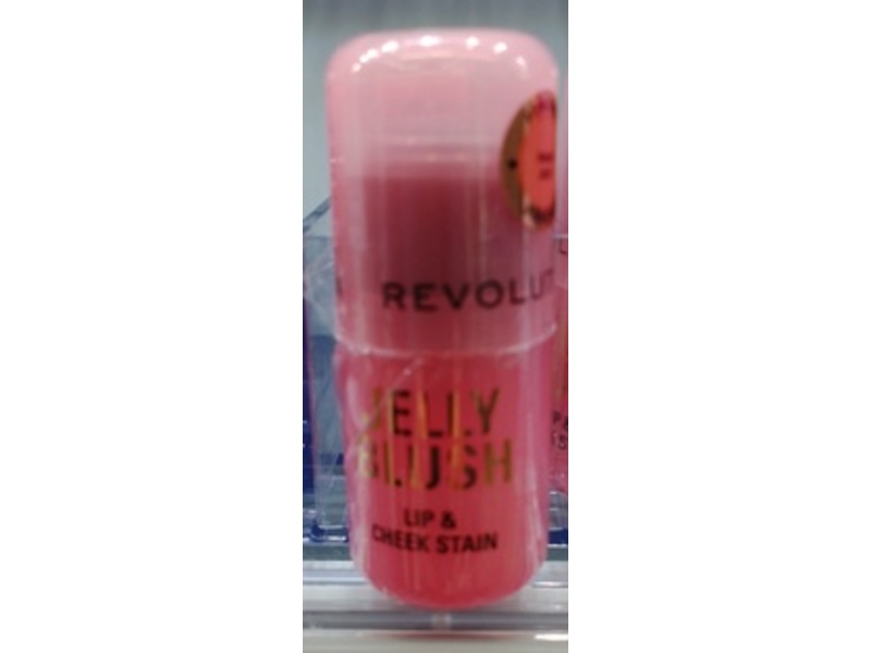 Revolution Jelly Blush Stick Lip & Cheek Stain, Strawberry Pink, 0.19 oz/5.5 g