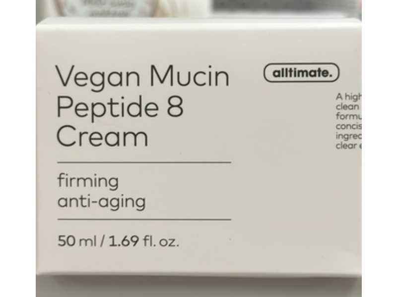 The Face Shop Alltimate Vegan Mucin Peptide 8 Cream, 1.69 fl oz/50 mL