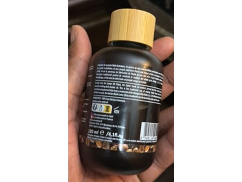 Evas Hair Haitian Black Castor Oil, 4.1 fl oz/120 mL