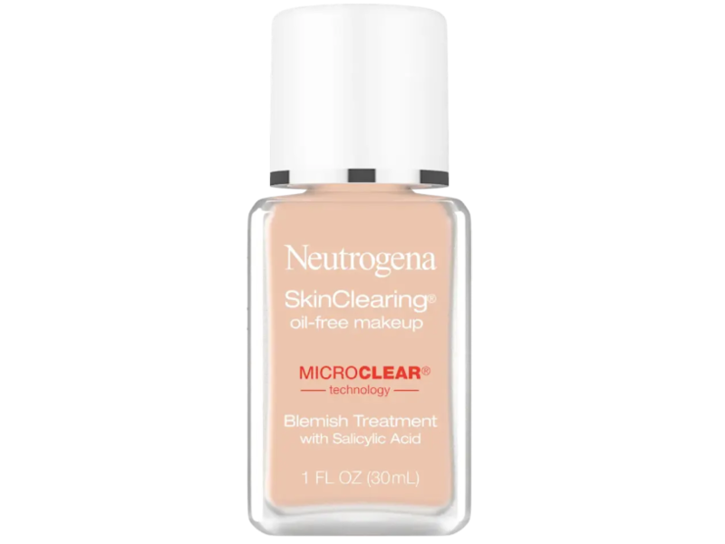 Neutrogena Skin Clearing Liquid Foundation, Buff 30, 1 fl oz/ 30 mL
