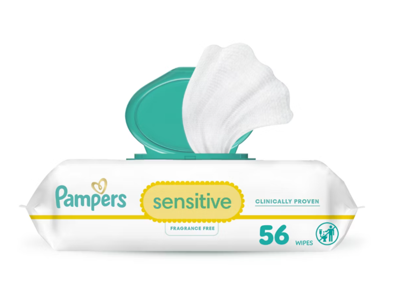 Pampers Sensitive Wipes, 56 Count