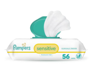Pampers Sensitive Wipes, 56 Count - thumbnail 1
