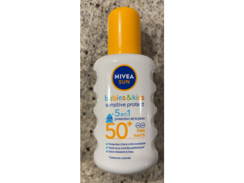 Nivea Sun 5 In 1 Sensitive Protect Babies & Kids Spray, SPF50+, 200 mL