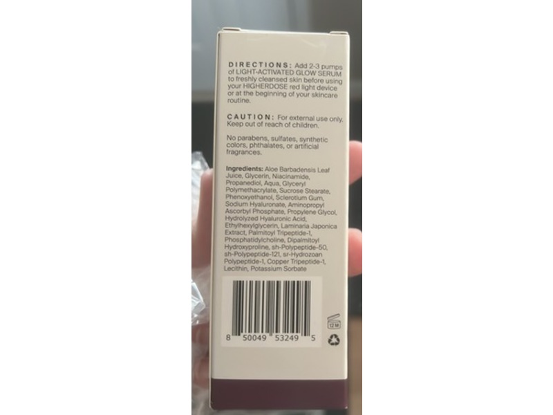 HigherDose Light-Activated Glow Serum, 1 oz/30 mL