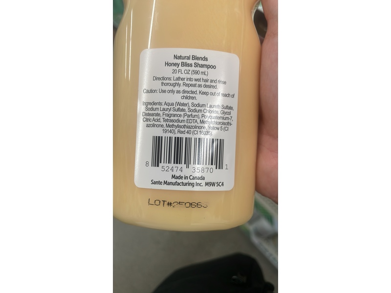 Natural Blends Repairing Shampoo, Honey Bliss, 20 fl oz/590 mL