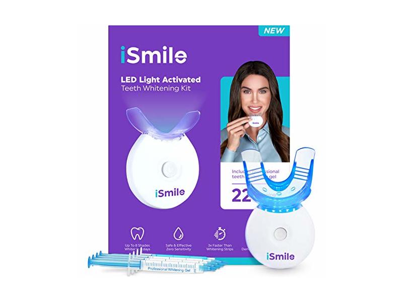 iSmile LED Light Teeth Whitening Kit, 22 Count