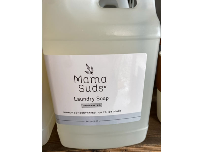 MamaSuds Laundry Soap, Unscented, 128 Loads, 64 fl oz/1.89 L