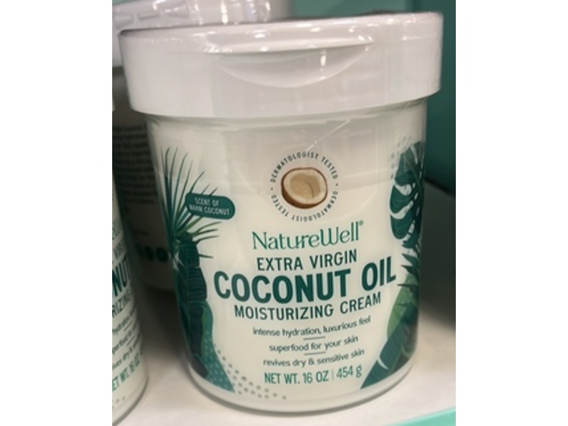 Naturewell Extra Virgin Moisturizing Cream, Coconut Oil, 16 oz/454 g