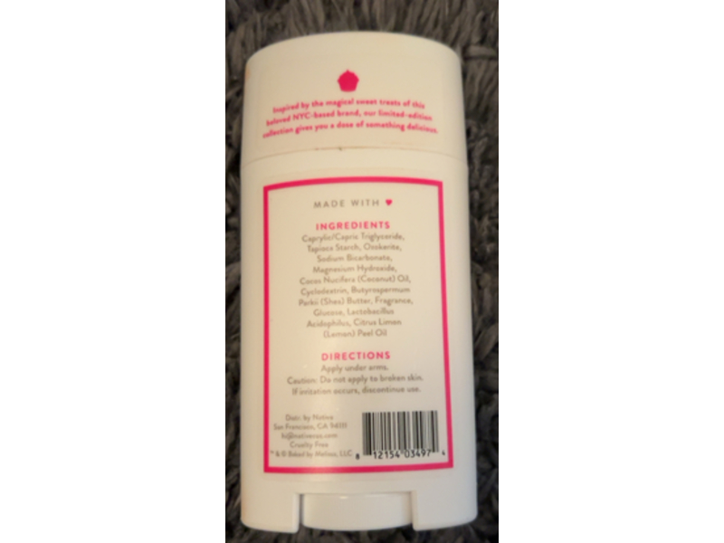 Native Deodorant, Tie-Dye Vanilla Cupcake, 2.65 oz/75 g