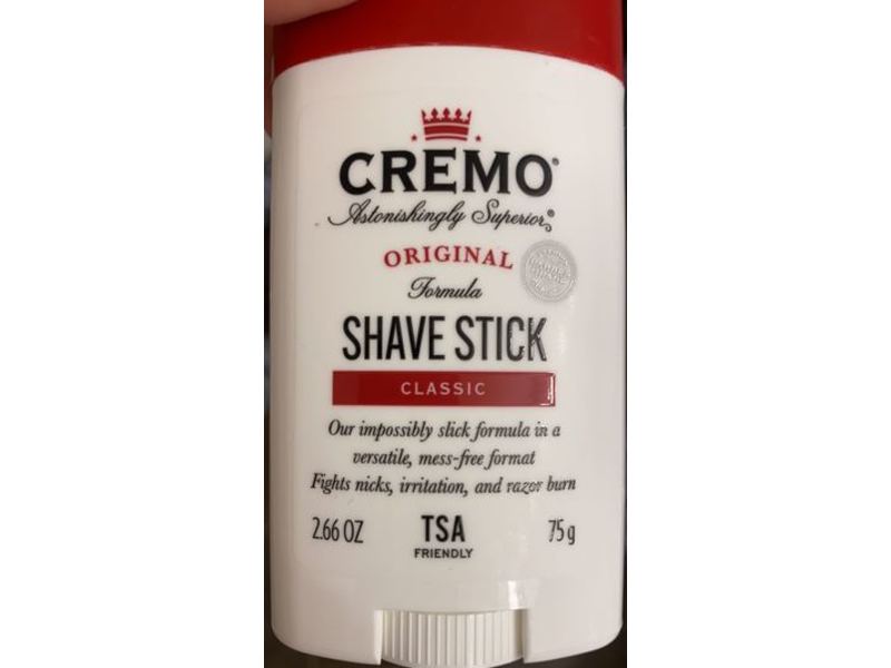 Cremo Original Formula Shave Stick, Classic, 2.66 oz/75 g