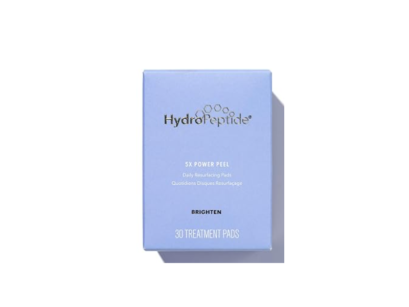 HydroPeptide Brighten 5X Power Peel Daily Resurfacing Pads, 30 Count