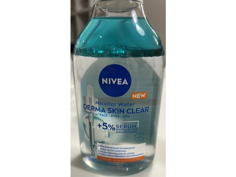 Nivea Derma Skin Clear Micellar Water, 400 mL