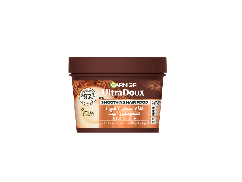 Garnier Ultra Duox 3 In 1 Smoothing Hair Food, 390 mL