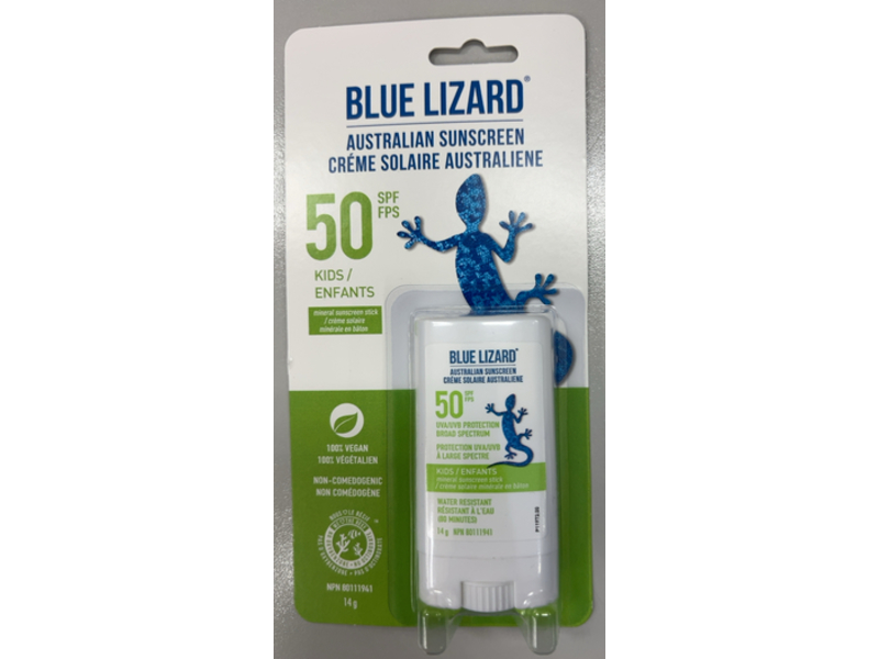 Blue Lizard Kids Mineral Sunscreen Stick, SPF 50, 0.5 oz/14 g