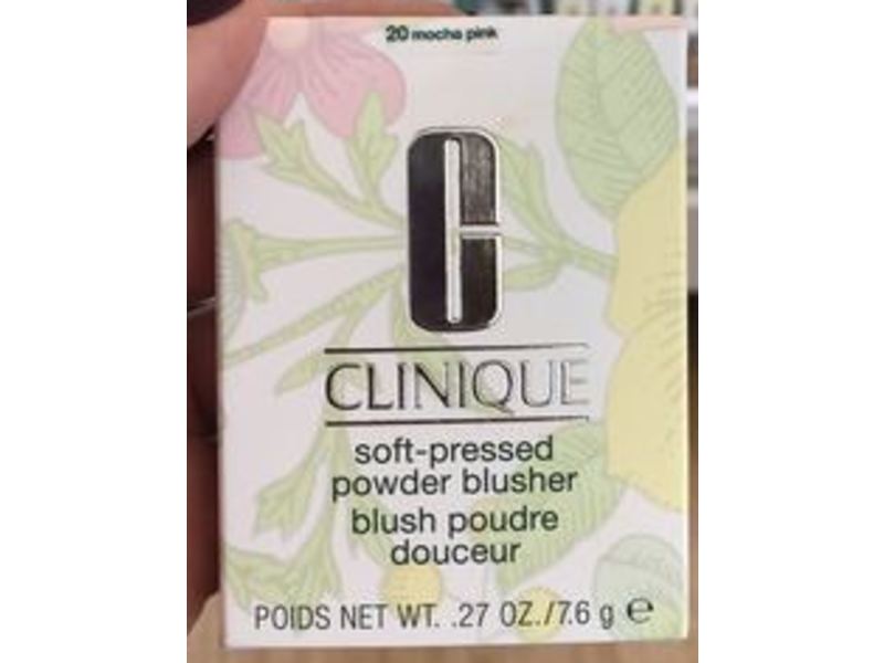 Clinique Soft-Pressed Powder Blusher, 20 Mocha Pink, 0.27 oz/7.6 g