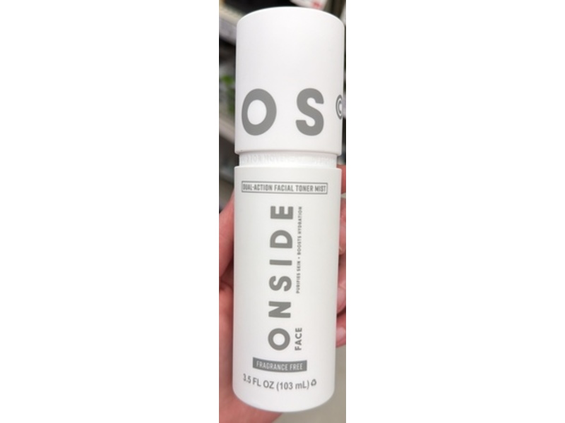 Onside Dual-Action Facial Toner Mist, Fragrance Free, 3.5 fl oz/103 mL