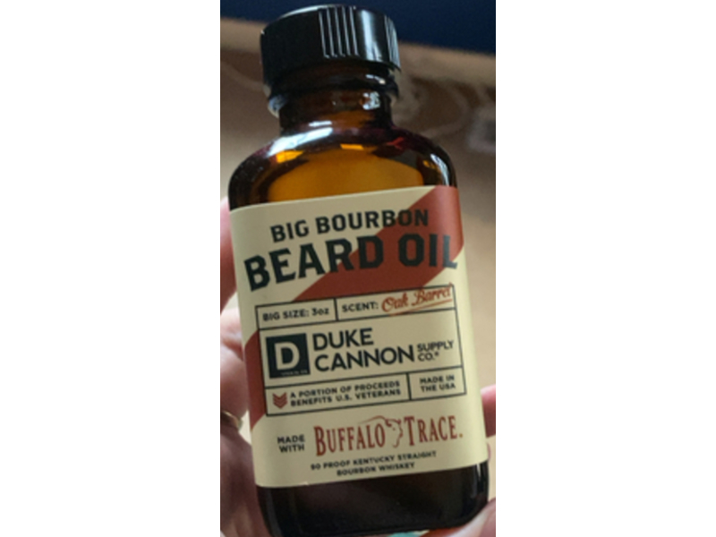 Duke Cannon Supply Co., Big Bourbon Beard Oil, Oak Barrel, 3 oz