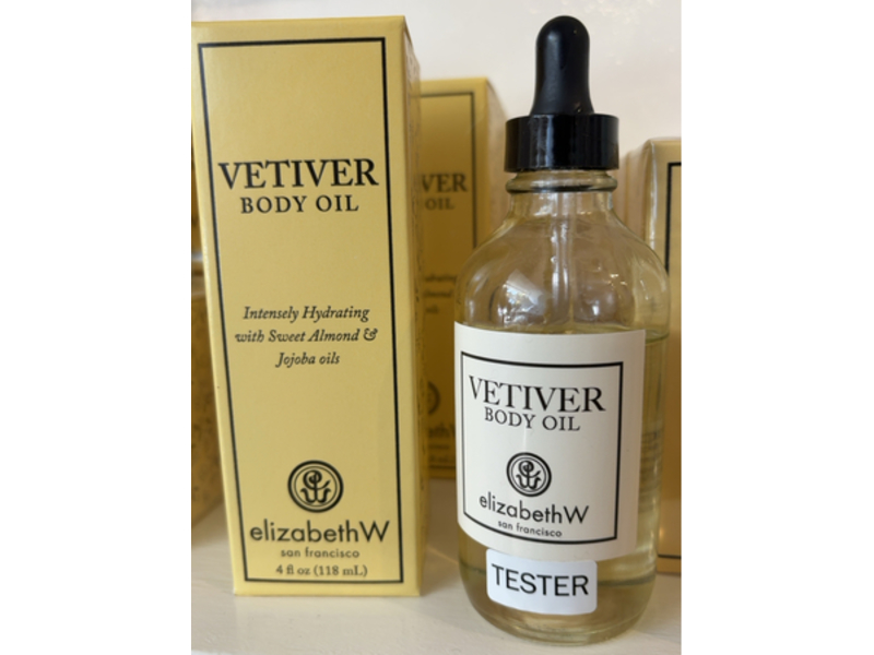 Elizabeth W Vetiver Body Oil, 4 fl oz/118 mL