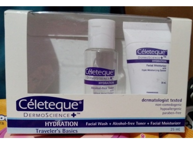 Celeteque Dermo Science Facial Wash + Toner + Facial Moisturizer Set, 25 mL