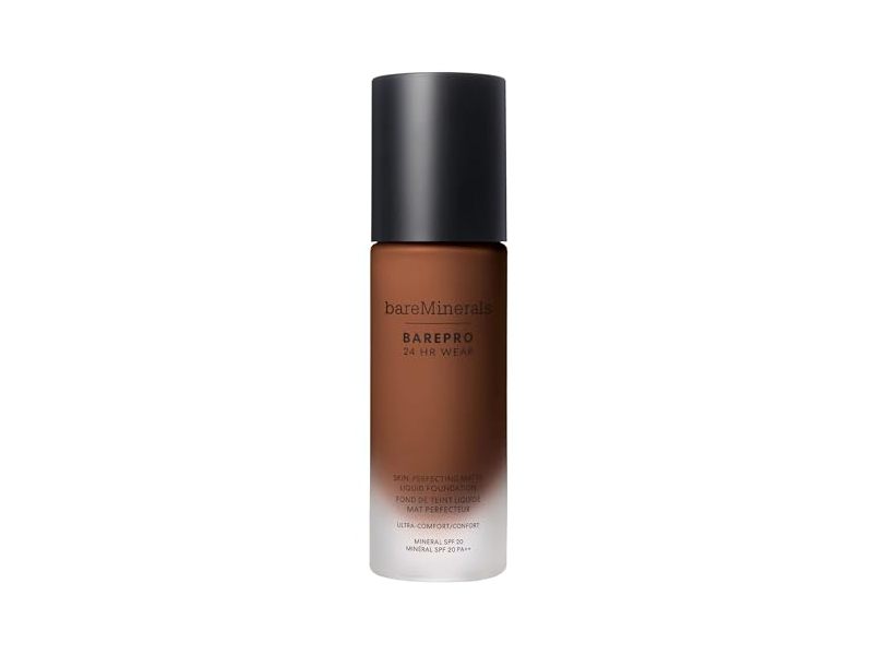BareMinerals Barepro Matte Liquid Foundation, SPF 20, Deep 61C, 1 fl oz/30 mL