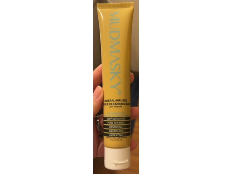 Mudmasky Mineral-Infused Double Cleansing Mask, 2.5 fl oz/75 mL