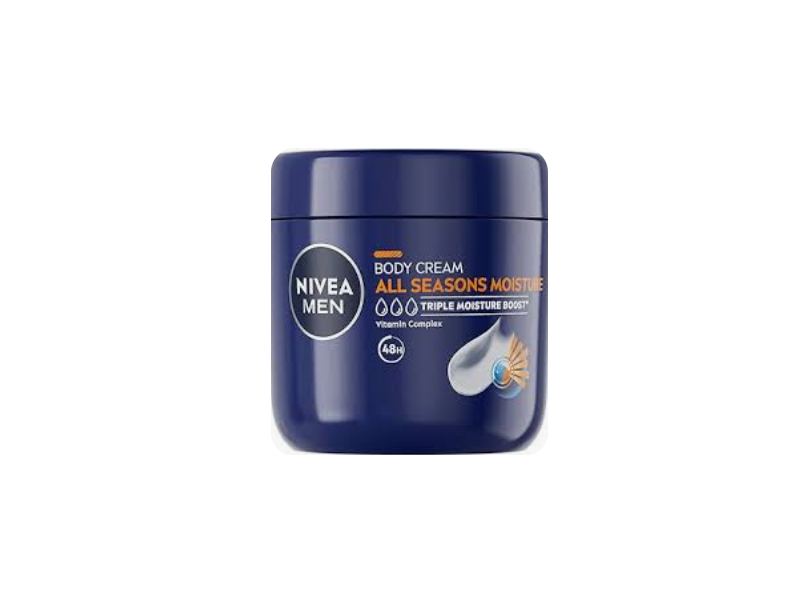 Nivea Men All Seasons Moisture Body Cream, Vitamin Complex, 13.52 fl oz/400 mL