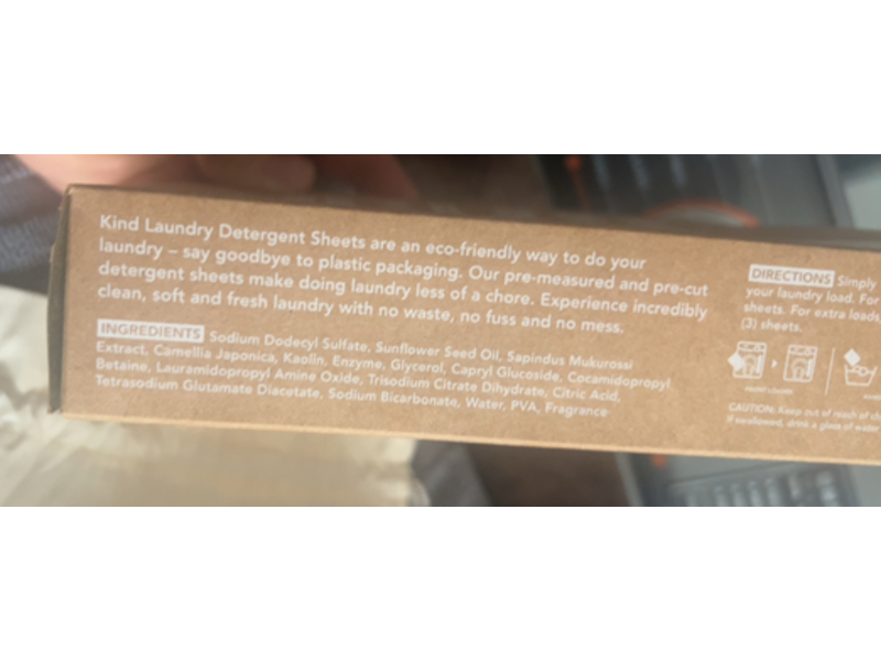 Kind Laundry Let's Be Kind Together Laundry Detergent Sheets, Ocean Breeze, 60 Loads, 5.3 oz/150 g