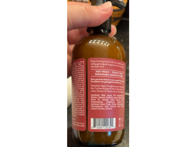 Earthly Body MKS eco Hold Styling Gel, 8 fl oz/236 mL