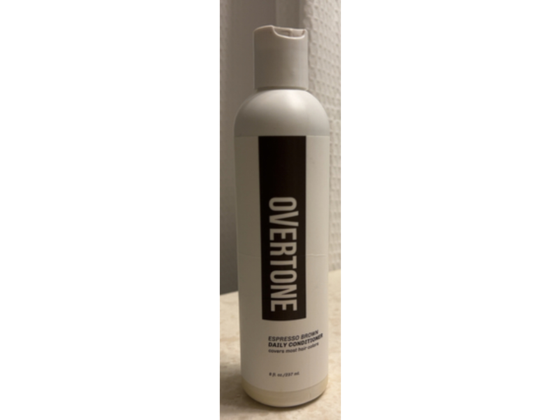 Overtone Daily Conditioner, Espresso Brown, 8 fl oz/237 mL
