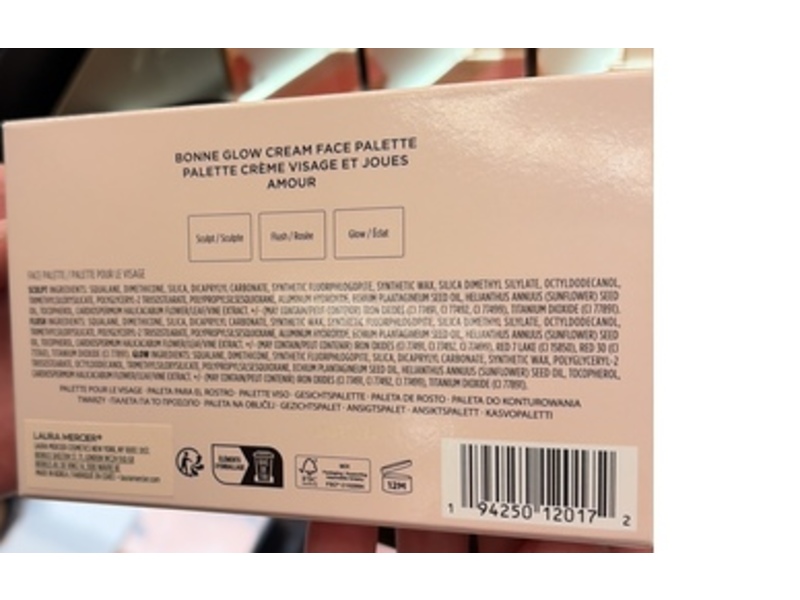 Laura Mercier Bonne Glow Cream Face Palette, Amour, 0.38 oz/11 g