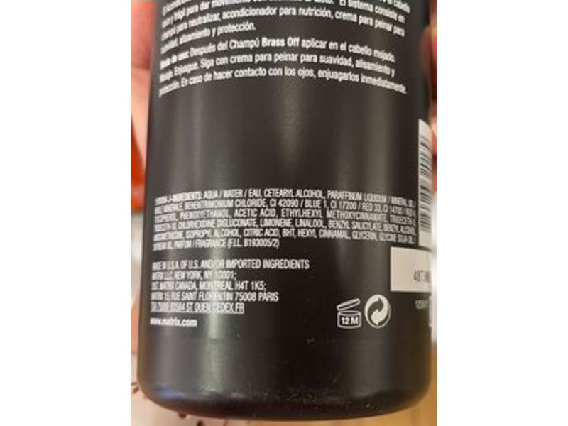 Matrix Brass Off Conditioner, Color Obsessed, 33.8 fl oz/1 L