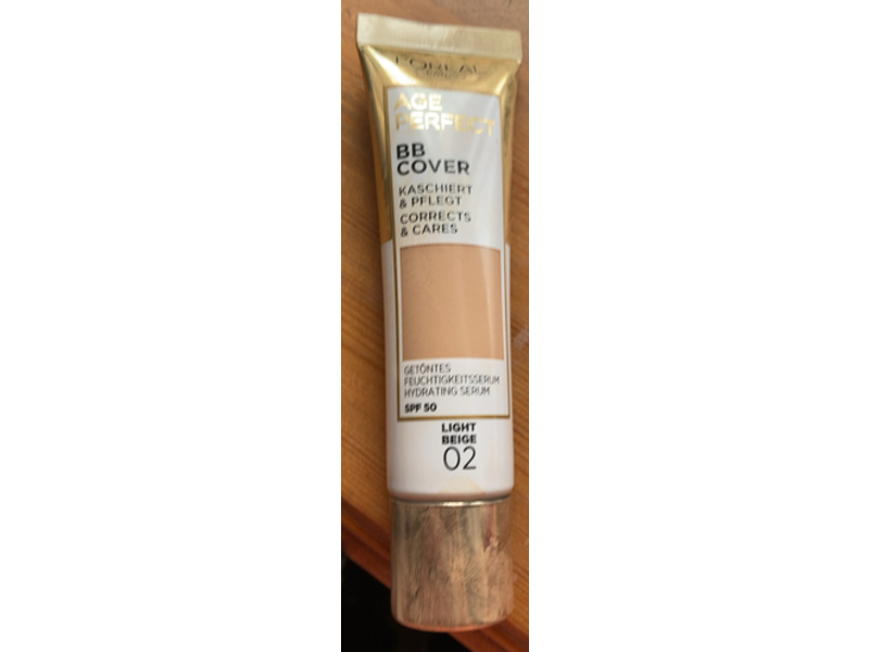 L'Oreal Paris Age Perfect BB Cover, SPF 50, 02 Light Beige, 30 mL