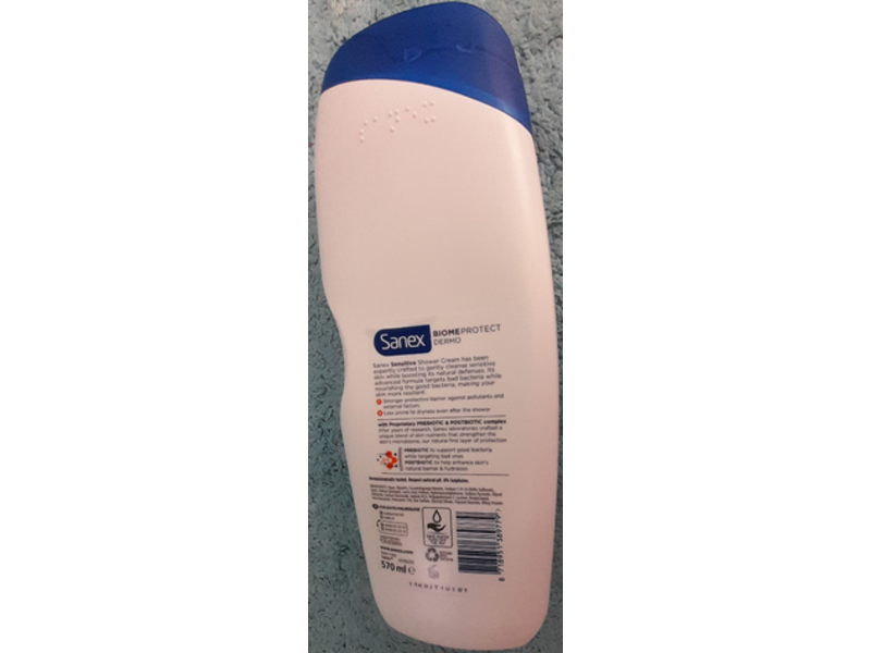 Sanex Biomeprotect Shower Cream, Sensitive, 570 mL