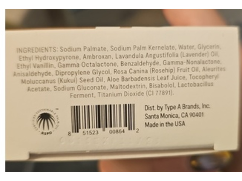 Type: A Moisturizing Bar Soap, The Darling Vanilla Almond Milk, 4.5 oz