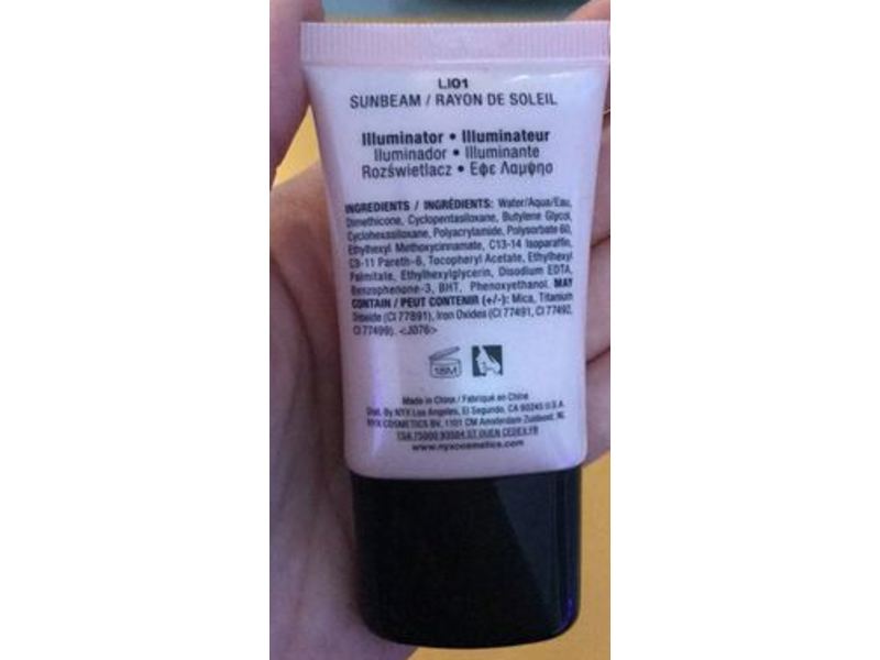 NYX Professional Makeup Born to Glow Liquid Illuminator, Sunbeam, 0.6 fl oz/18 mL