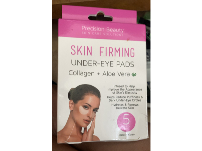 Precision Beauty Skin Firming Under - Eye Pads, Collagen + Aloe Vera, 5 Pairs