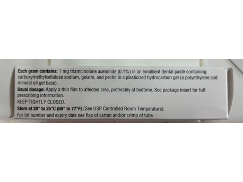 Triamcinolone Acetonide Dental Paste USP, 0.1%, 5 g, Quagen Pharma (RX)