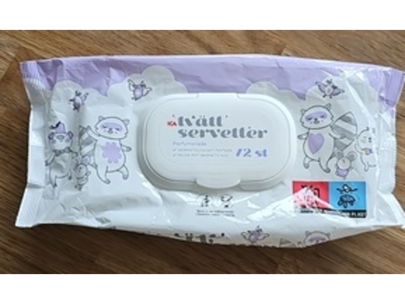 ICA Perfumed Baby Wipes, 72 Count