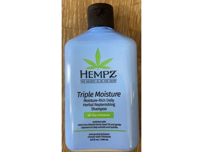 Hempz Triple Moisture Shampoo, 8.5 fl oz/250 mL