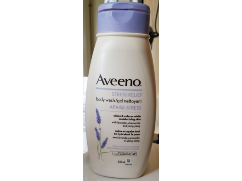 Aveeno Body Wash, Stress Relief, Lavender and Chamomile, 532 mL