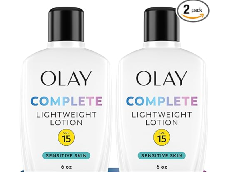 Olay Complete Lotion Moisturizer, SPF 15, 6.0 fl oz/177 mL, Pack Of 2